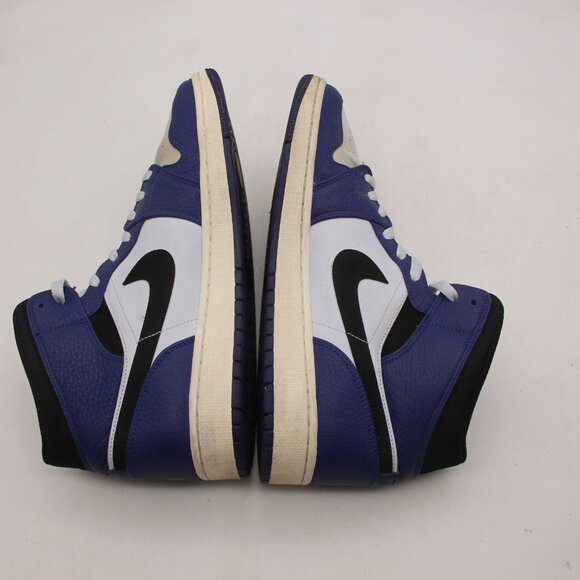 Nike Air Jordan Men's 12 Deep Royal Blue Leather Athletic Sneakers 852542-400 - Picture 6 of 10